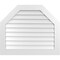 Ekena Millwork Octagonal Top Surface Mount PVC Gable Vent w/ 3-1/2"W x 1"P Standard Frame, 38"W x 32"H GVPOT38X3201SN - alternate 1